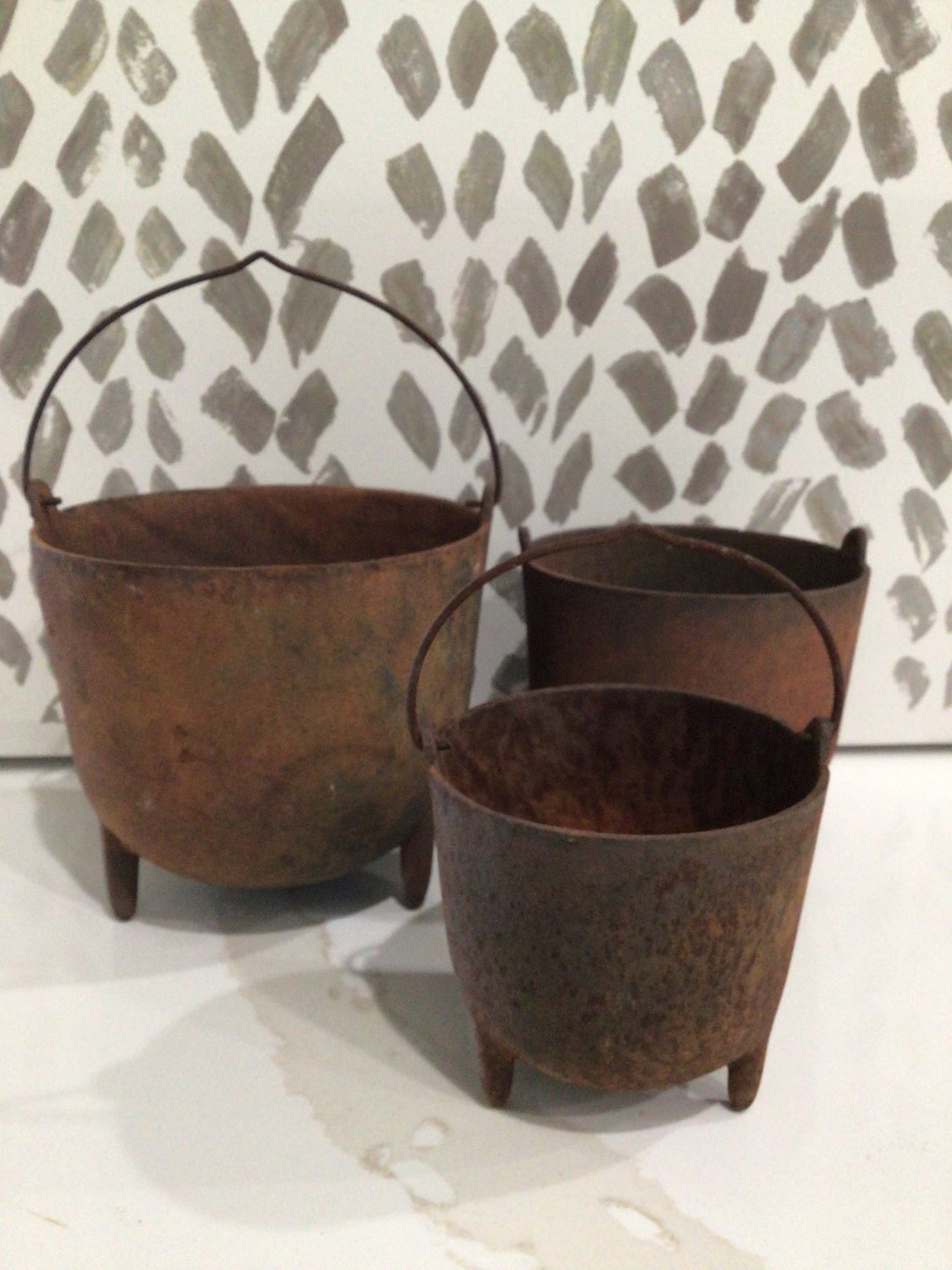 Smelting Pots Set of 3 Etsy