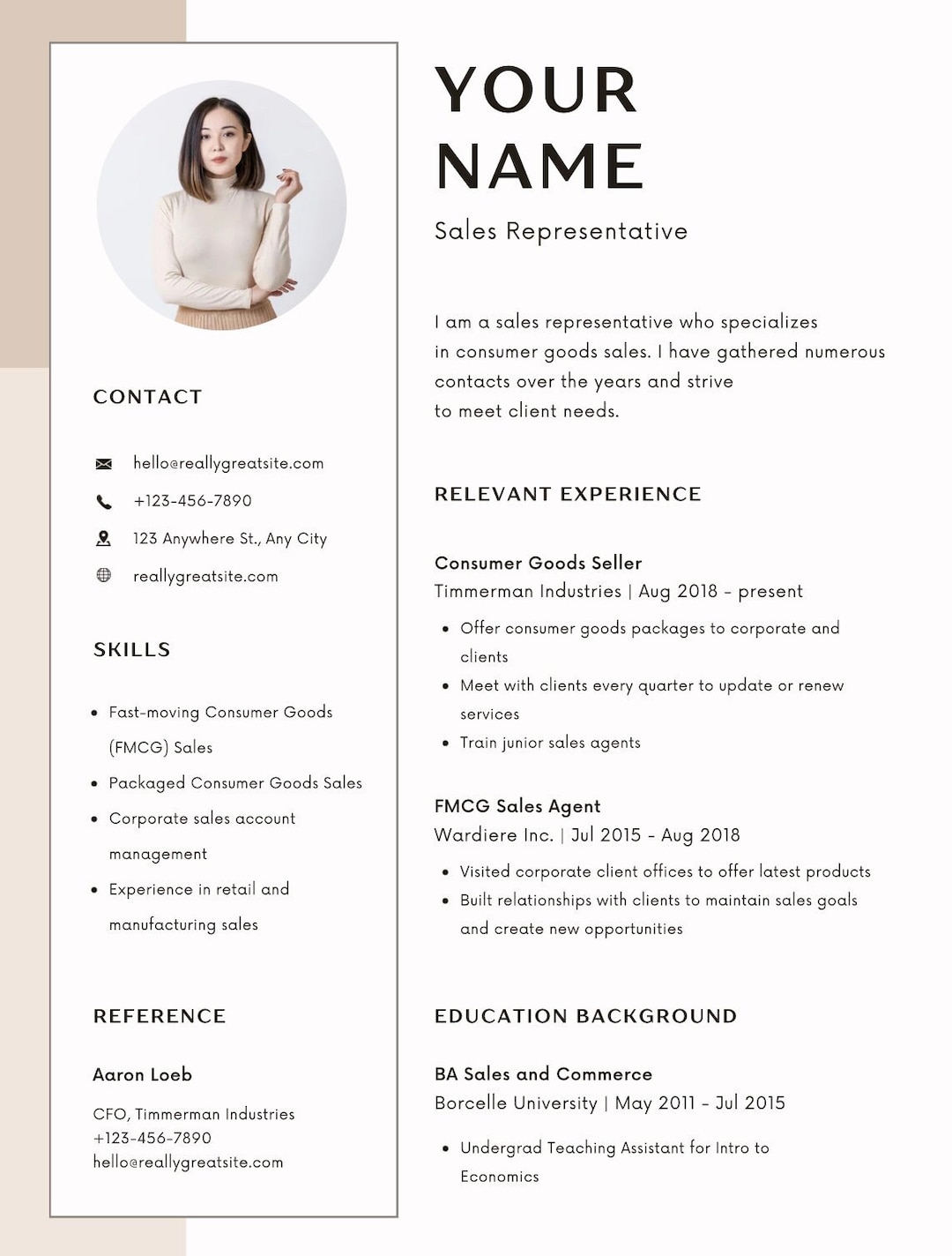 Resume Template Etsy resume-template-etsy