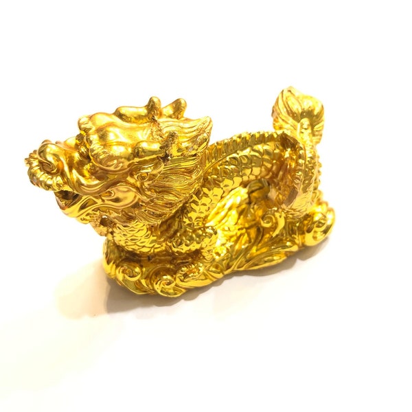 2024 Chinese New Year of the Golden Dragon Statue Figurine