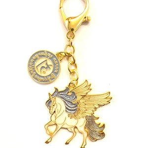 2024 Feng Shui Sky Unicorn with Spirit Essence Amulet Keychain