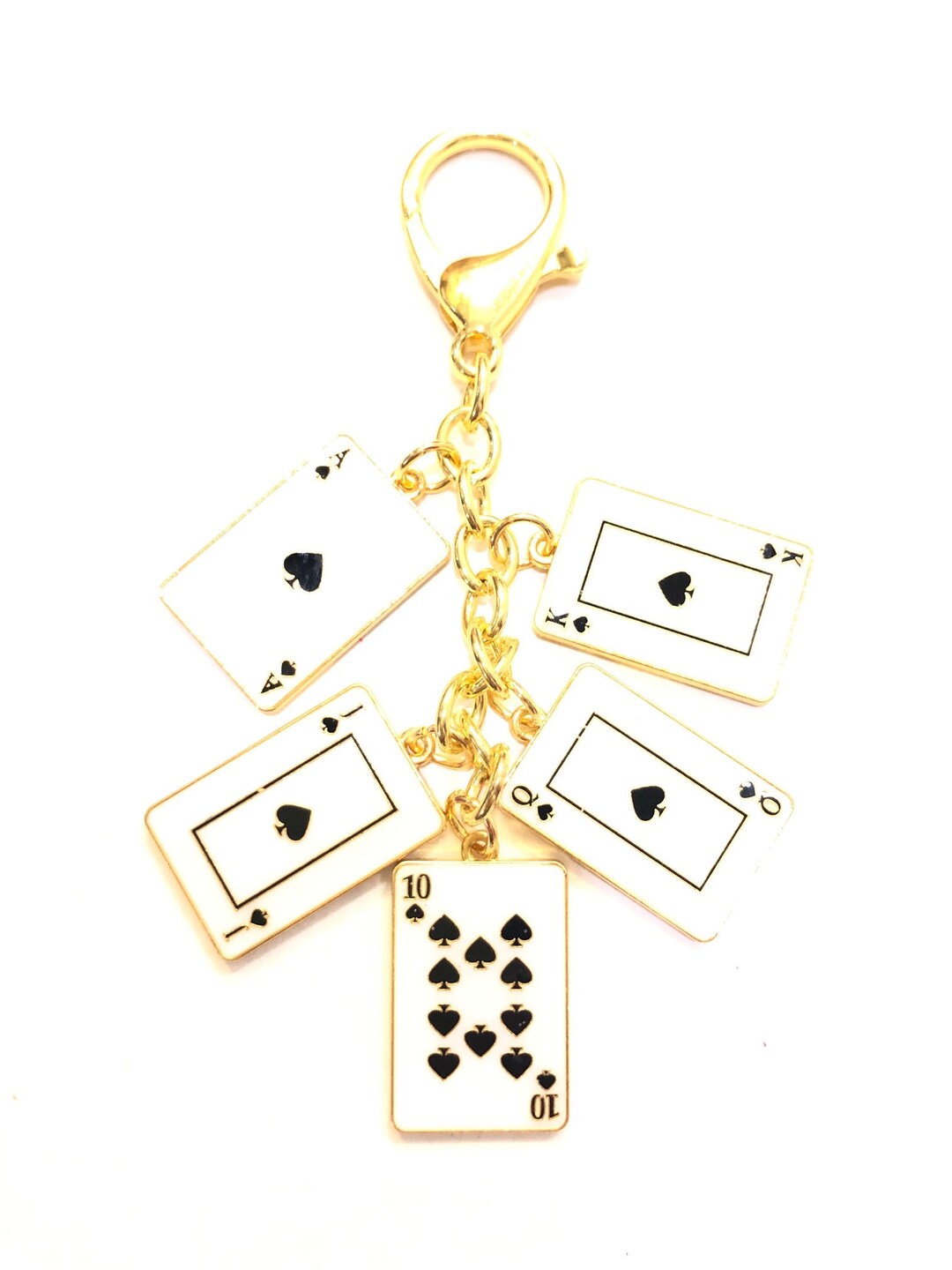 Feng Shui Winning Cards Windfall Amulet Keychain - Etsy
