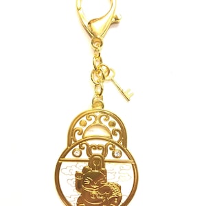 Feng Shui Padlocks Of Wealth Amulet Keychain