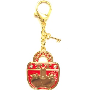 Feng Shui Padlocks of Harmony Amulet Keychain