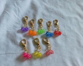 Mini Dice Clip on Charm. Ideal for bag, purse, keychain and more!!