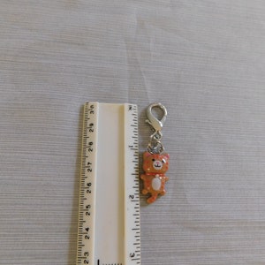 Cat Zipper Pull, Kids Zipper Pulls, Clip on Charm, Keychain Accessory, Backpack, Bag, Purse Dangle Charm image 3