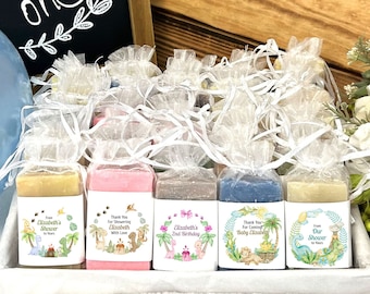 Cute Dino Dinosaur Personalized Soap Favors Baby Shower prizes Thank you gift From My Shower to Yours Jurassic Animals