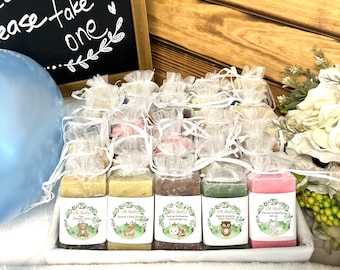 Oh Baby Woodland Forest Animals Personalized Soap Favors Baby Shower prizes Thank you gift From My Shower to Yours Fox Bear Owl Deer Bunny