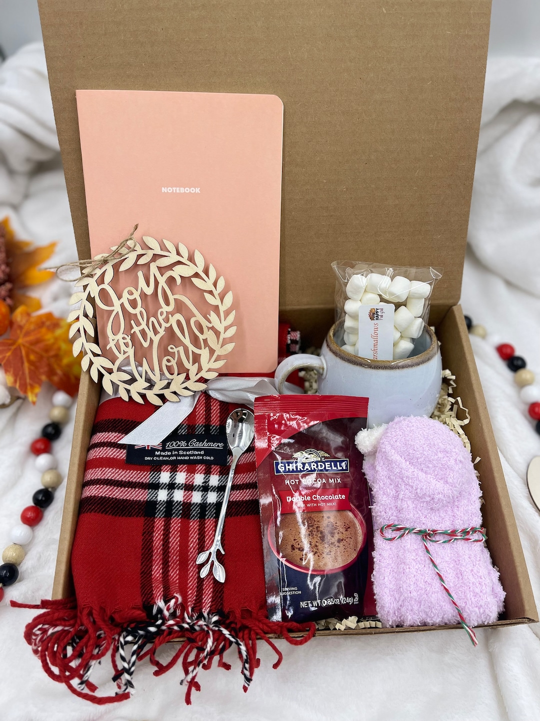 Cozy Winter Gift Box, Christmas Gift Basket, Hygge Gift Box, Christmas