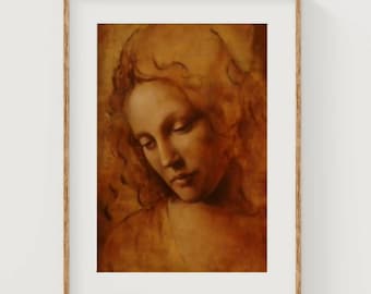 Ever After Art Print Danielle Portrait Restoration Artwork Leonardo Painting Romantic Gallery Wall Fairytale Decor