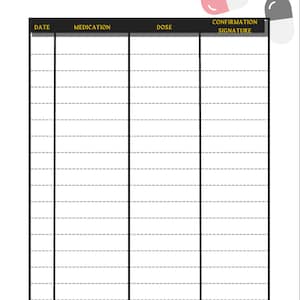 Medication Log - PDF