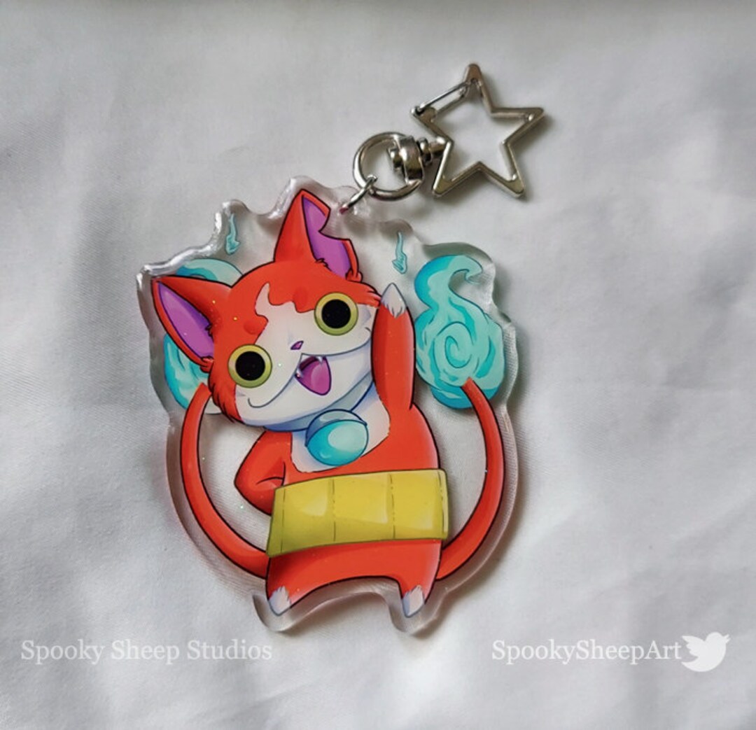 Youkai Watch Jibanyan Keychain Etsy