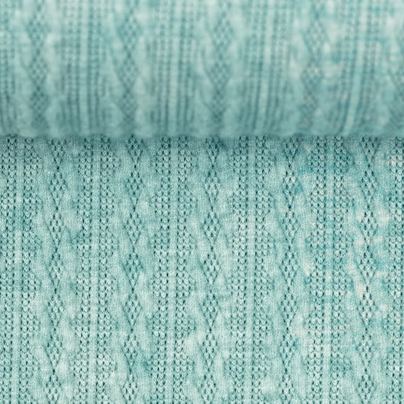 Strickstoff Zopfmuster Zoofstrick Jacky Baumwollmix Trachtenstoff