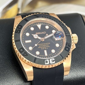 Seiko Yachtmaster 2023 Rose Gold Men's Watch Dive - Etsy