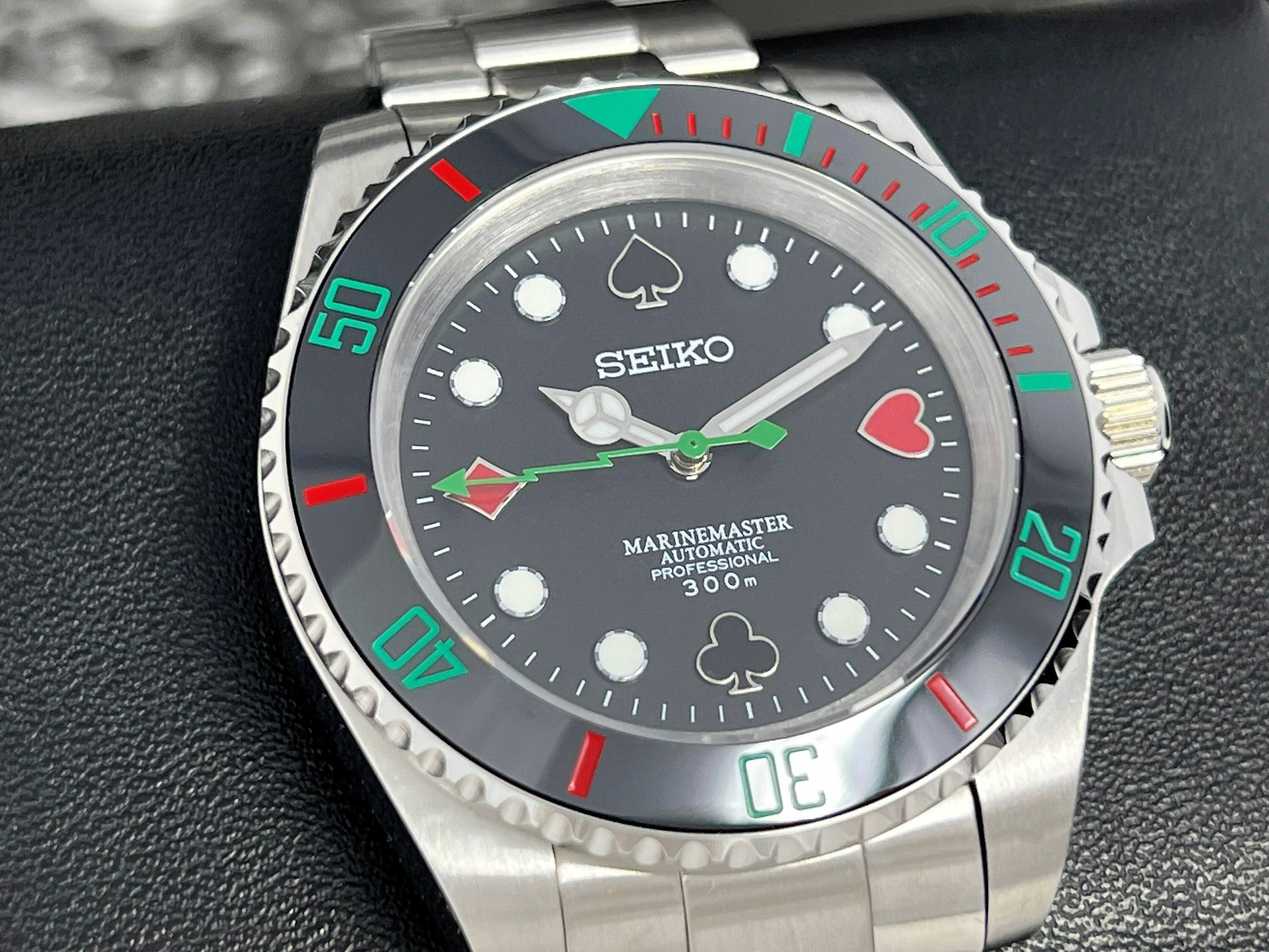 Seiko Casino Royale Submariner Stainless Steel Sapphire - Etsy Finland