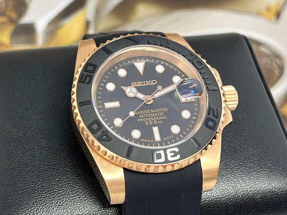 Seiko Yachtmaster 2023 Rose Gold Men's Watch Dive - Etsy New Zealand