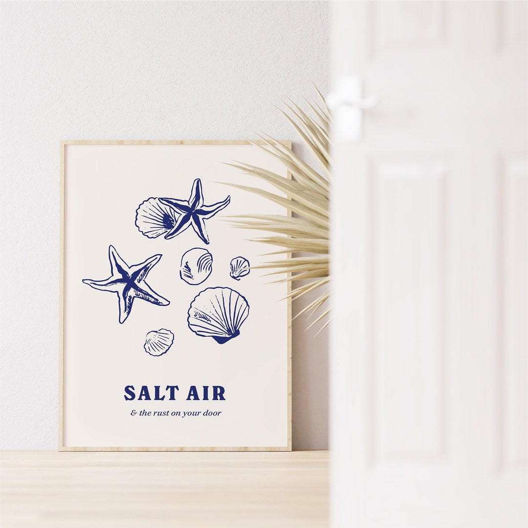 August Print • Taylor Swiftie Lyrics Salt Air Blue Wall Art Digital Download Boho Drawing Coastal Retro Aesthetic Minimal Illustration Merch
