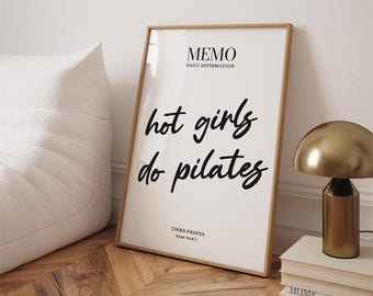 Pilates Poster: Pilates Quote - Fitness Studio Wall Art