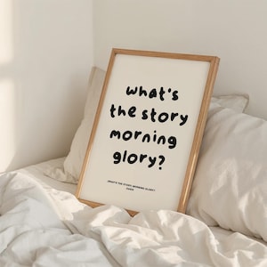 Morning Glory Print: 90er Jahre Britpop Musik Poster (Digitaler Download)