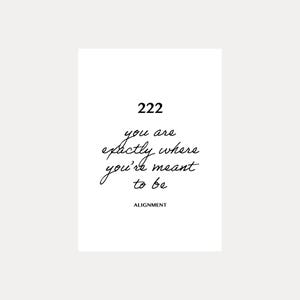 222 Angel Number Print: Minimalist Affirmation Poster (Digital Download) image 8