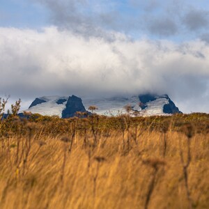 Icelandic Glacier Covering Mountaintop | Iceland Photography