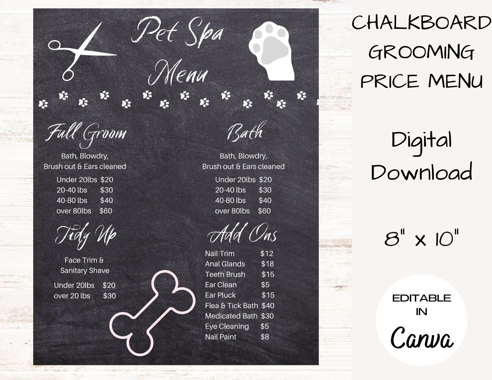 Dog Salon Price List Pet Groomer Sign Dog Spa Menu Price - Etsy Dog Salon Price List Pet Groomer Sign Dog Spa Menu Price - Etsy