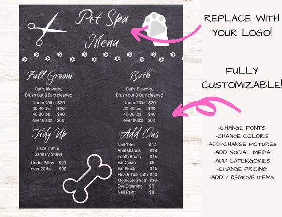Grooming prices hotsell