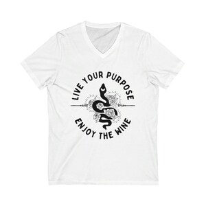 Unisex Jersey Short Sleeve V-Neck Tee