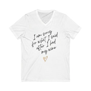 Unisex Jersey Short Sleeve V-Neck Tee
