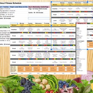 Weekly Container Diet & Exercise Plan