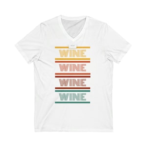 Unisex Jersey Short Sleeve V-Neck Tee