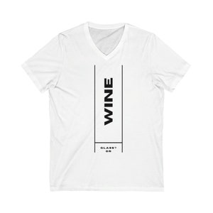 Unisex Jersey Short Sleeve V-Neck Tee