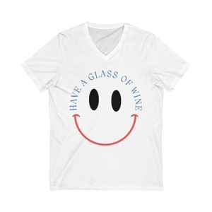 Unisex Jersey Short Sleeve V-Neck Tee