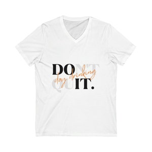 Unisex Jersey Short Sleeve V-Neck Tee