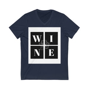 Unisex Jersey Short Sleeve V-Neck Tee