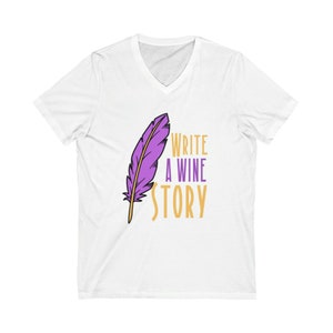 Unisex Jersey Short Sleeve V-Neck Tee