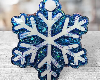 Glitzer Schneeflocke Stanley Cup Topper: Winter Tumbler Accessoire