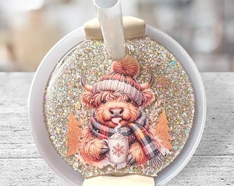 Highland Kuh Stanley Topper, Süßes Becher Accessoire