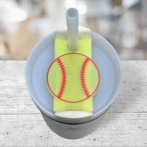 Softbal Stanley Tumbler Topper: gepersonaliseerd bekeraccessoire