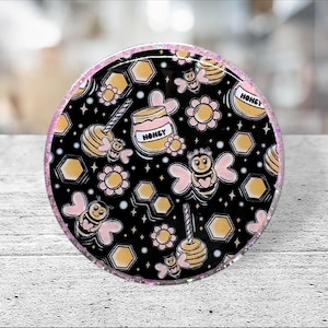 Honeybee badge reel, pink badge reel, bee, honey, pink, honeybee , nurse badge, teacher badge, gift