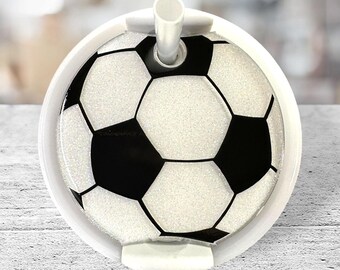Adorno de Stanley de fútbol: accesorio para vasos para aficionados al deporte