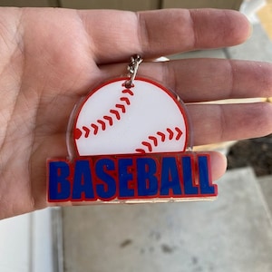 Baseball keychain / baseball fan /