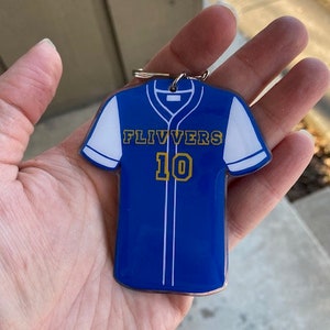 Baseball-Trikot-Schlüsselanhänger / Baseball-Taschenanhänger / Softball-Trikot-Schlüsselanhänger / anpassbar / personalisieren / Baseball / Schlüsselbund