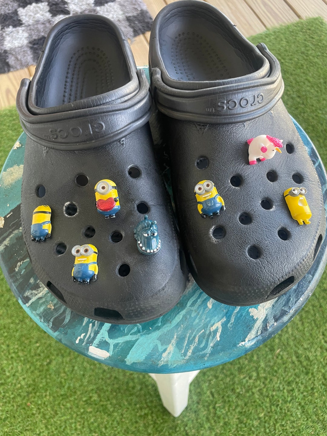 LIMITED EDITION MINIONS Jibbitz Croc Charm Hand Painted Etsy