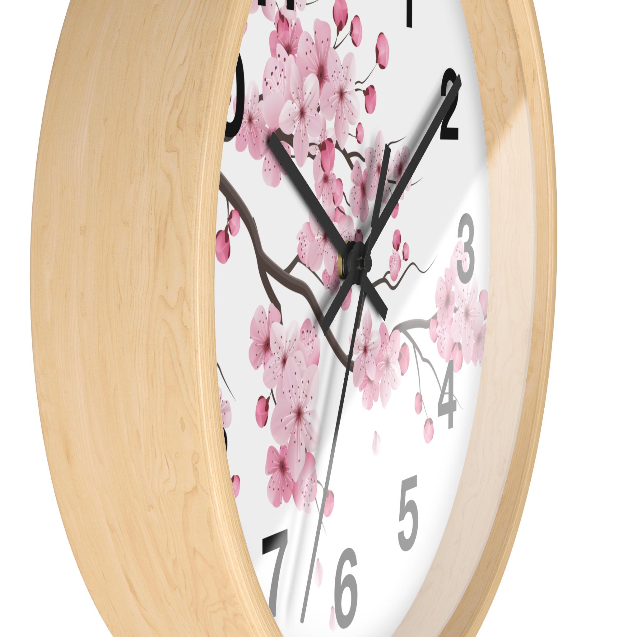 新品時計　SYNC WALL CLOCK FLOWER BOMBER Cherry Blossom Wall Clock: Elegant Floral Home Decor - Etsy