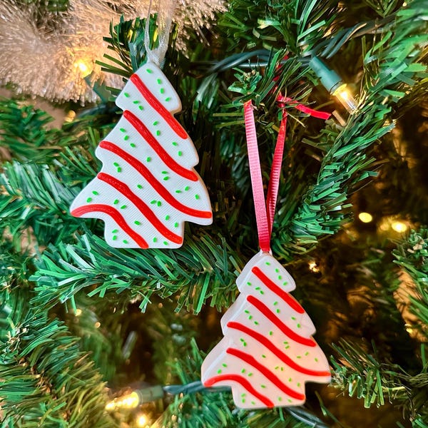 Adorno de pastel para árbol de Navidad, galleta, blanco, rojo y verde, decoración festiva para árbol de Navidad, adorno colgante para fiestas y reuniones, ideal