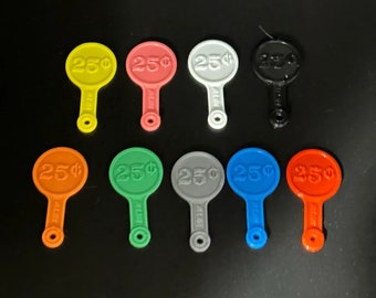 3D Printed Aldi Quarter Keeper Keychain