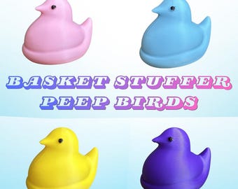Peeps Birds Decor Easter Peep Marshmallow Buddy Figure Novety Collectible