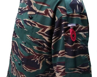 Viet Nam Tiger Camo OEM  Camouflage Fabric Ny/co Nylon Cotton Camo Ripstop Medium Weight Twill Gabardine