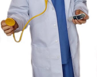Kids Children FULL Doctor Surgeon Dentist Set Lab Coat Jacket Scrubs Boys Girls Top Quality by CHEFSKIN Makes a Great Gift!