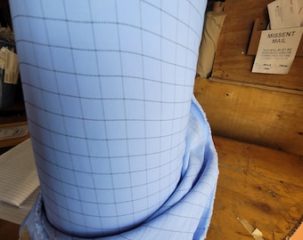 Nuclear Blue Antistatic Medical Barrier & Personal Protective Equipment Fabric 60" Machine Washable, Antistatic Carbon Stripe
